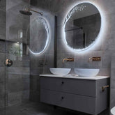 Espejo LED Redondo | Control por interruptor de pared | Luz blanca fría - Reyze Seria Good Vibes Model 8